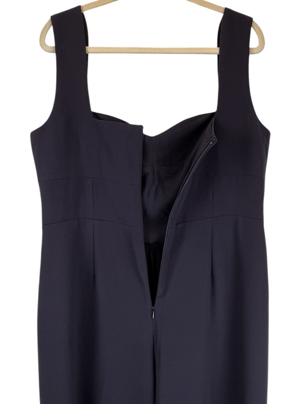 Boden Sweetheart Neckline Wide Leg Jumpsuit Navy Blue Sz 12 - Picture 8 of 12